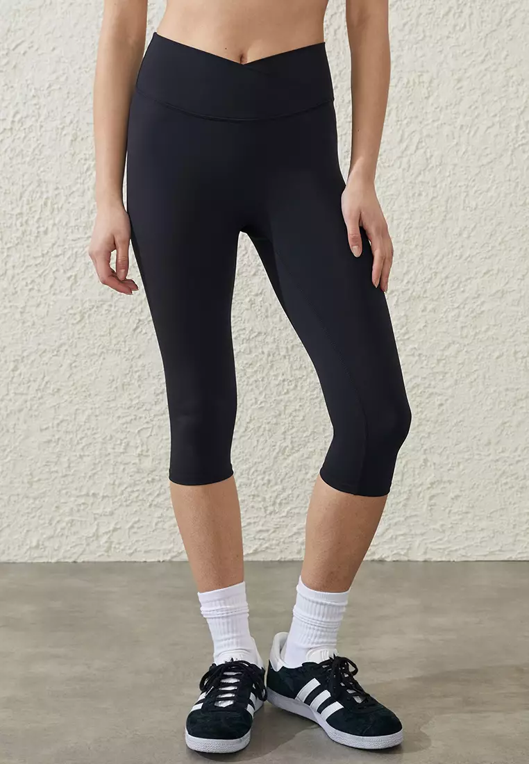 Cotton On Body Ultra Luxe Crossover Capri Tights ZALORA