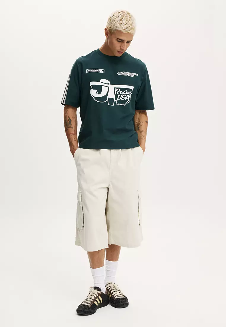 Cropped Fit Honda x JT Racing T-Shirt