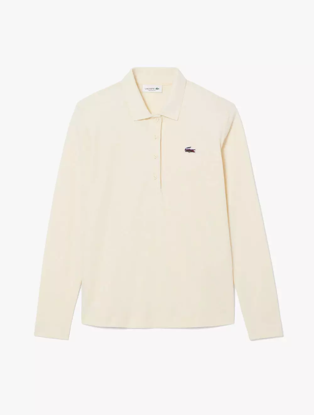 Jual Lacoste Regular Fit Landscape Crocodile Polo Shirt White