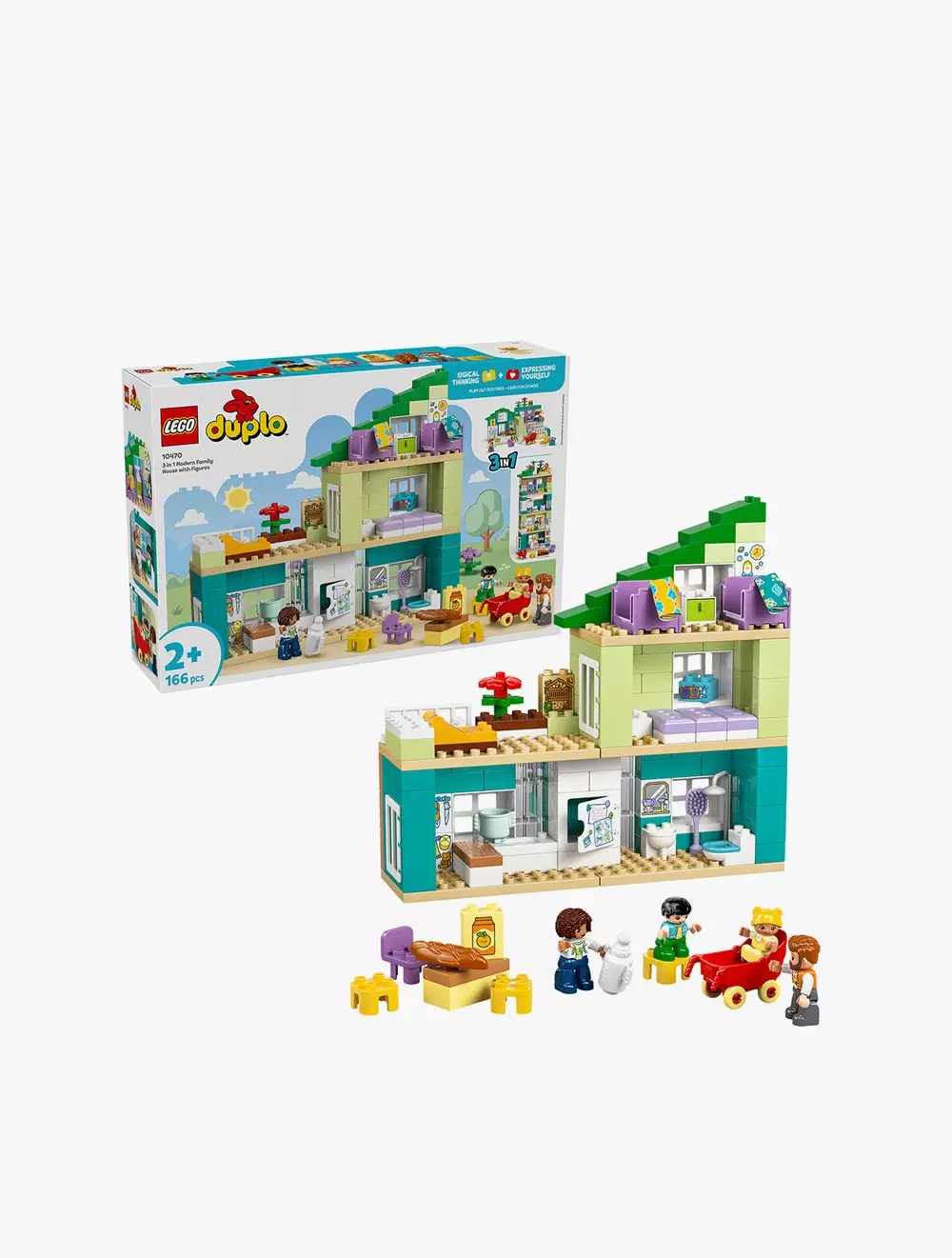 LEGO® DUPLO Town 3 in 1 Modern Family House with Figures - 10470