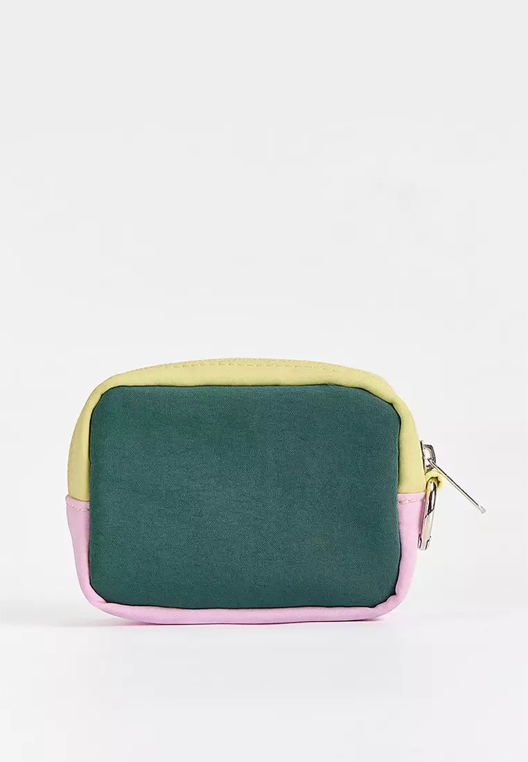 Nylon Color Blocking Coin Purse