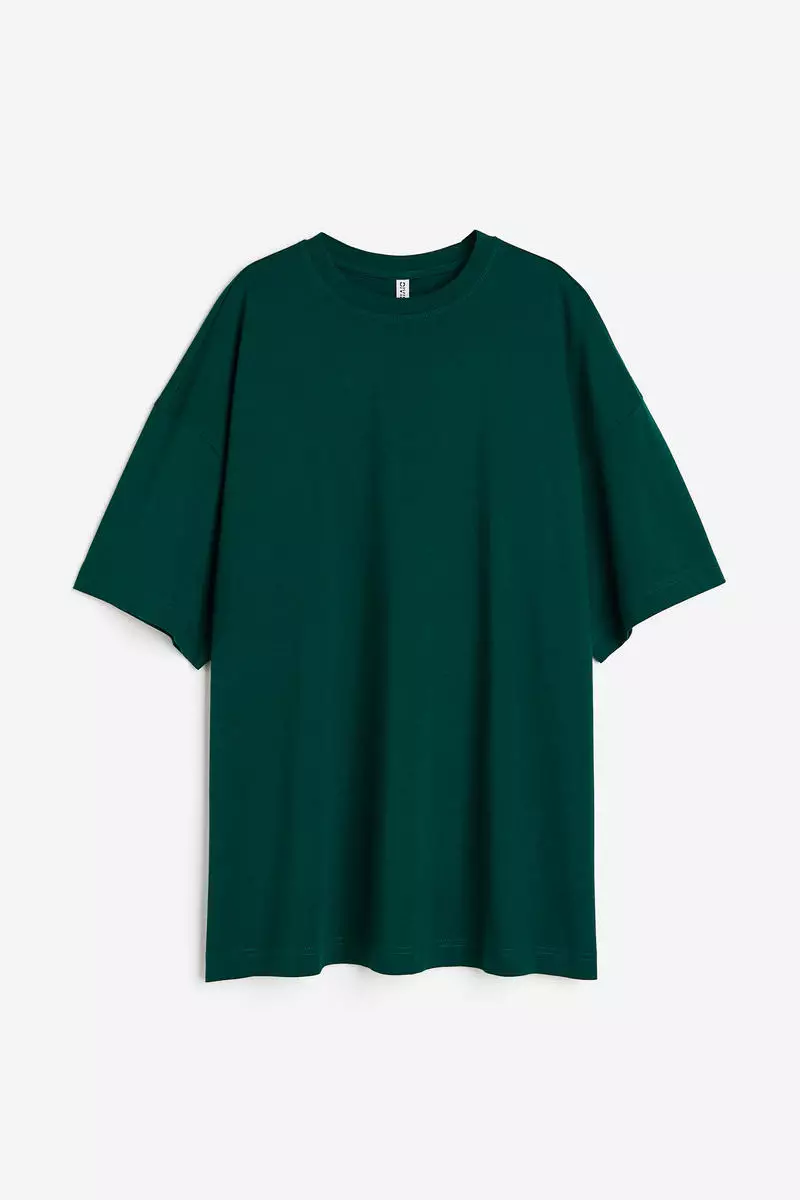 Green oversized hotsell t shirt dress