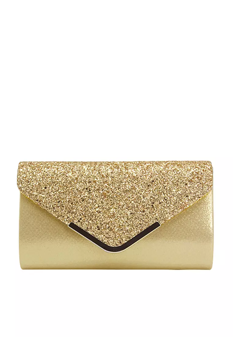 Gold party sale purse