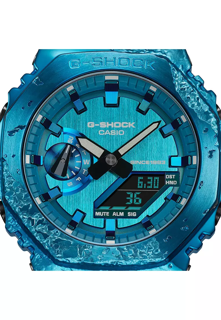 G-SHOCK 40th Anniversary Seri Adventurer’s Stone - Jam Tangan Pria - Blue - GM-2140GEM-2A