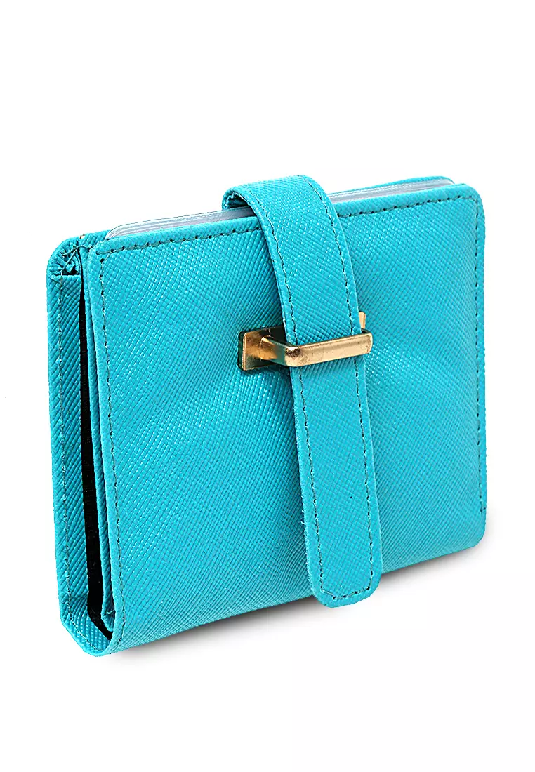 Jareth Dompet Wanita Motif Polos Simple Pengait Slot - Tosca