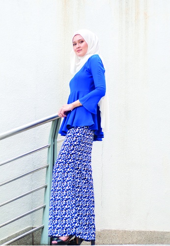 Buy Delina Peplum from Kamelia in Blue only 149