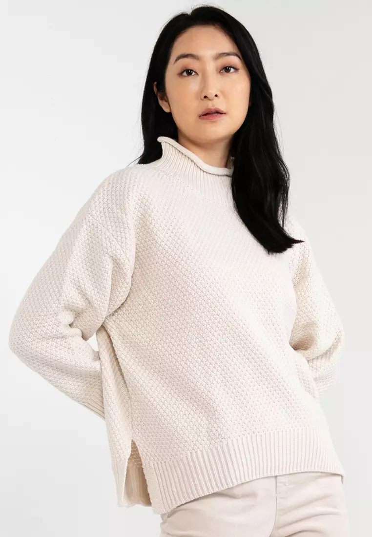 Buy GLOBAL WORK Turtleneck Knitted Top Online ZALORA Malaysia