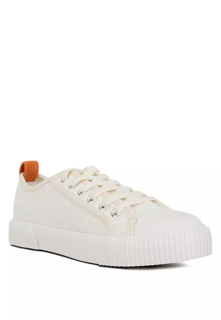 Buy London Rag Beige Chunky Sole Knitted Textile Sneakers 2024