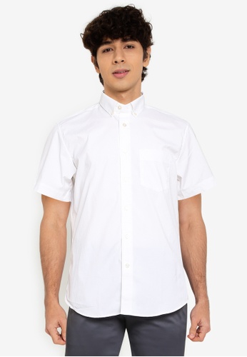 Banana Republic white Short Sleeves Tech Shirt C7AB9AA8640F9DGS_1