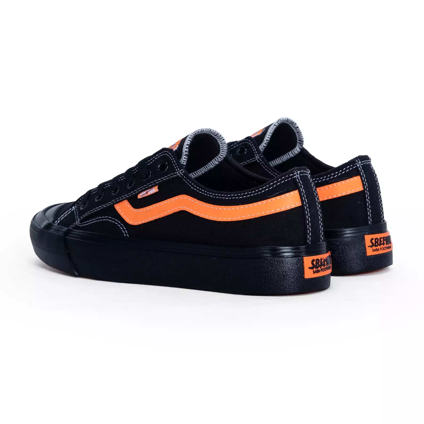 SABA Veloz Light Black Orange - Sepatu Sneakers Casual Pria Wanita