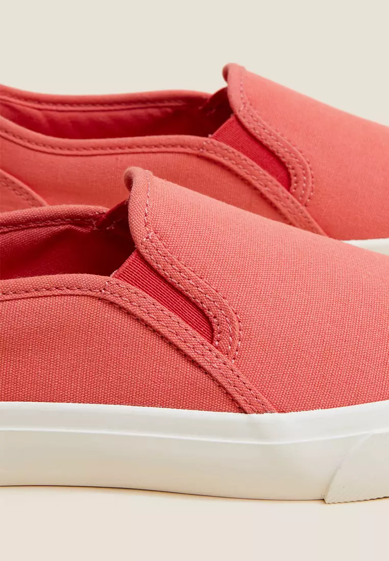 Canvas Slip On Trainers
