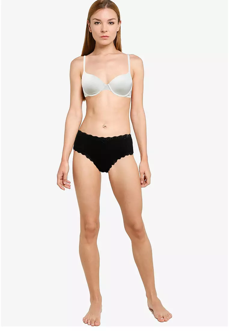 有機棉蕾絲巴西風內褲 5件裝