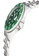 Gevril silver Gevril Men's Wall Street Green Emerald Dial, Green Ceramic Bezel Stainless Steel Bracelet 60FB4ACAE74461GS_3