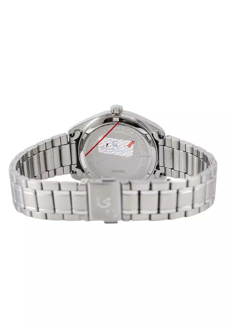 Alexandre Christie - Jam Tangan Wanita - Silver Blue - Stainless Steel - 8682 LDBSSBU
