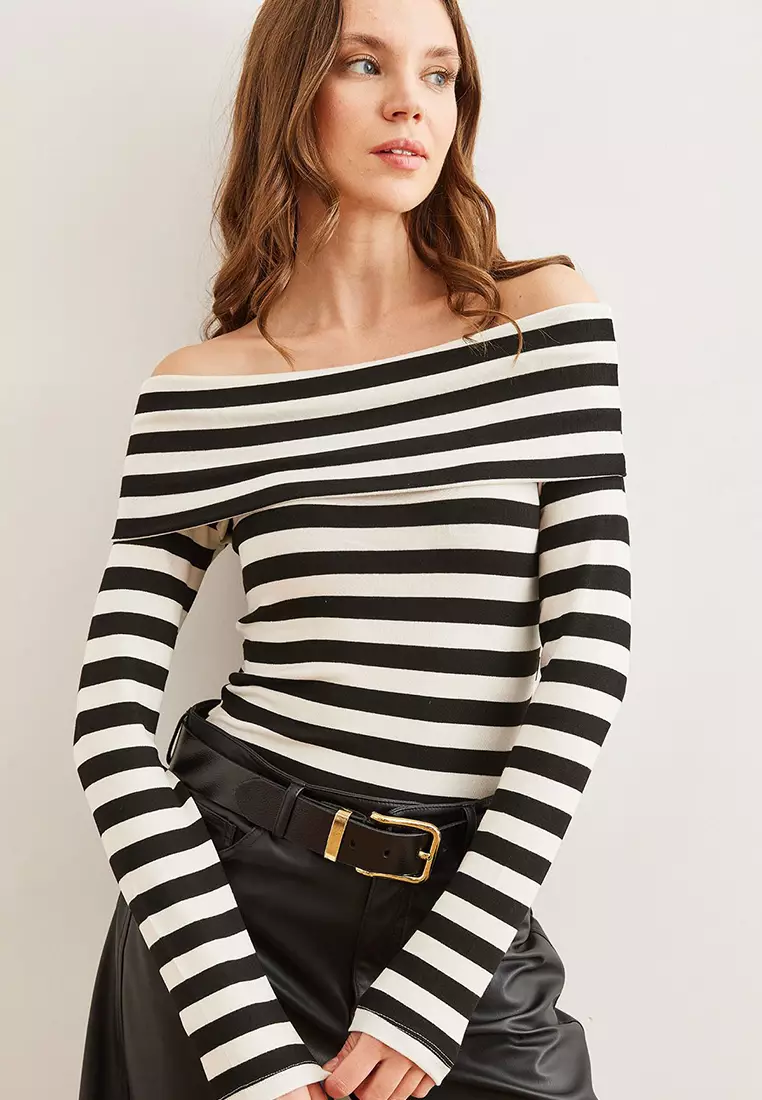 Madonna Collar Soft Touch Flexible Blouse