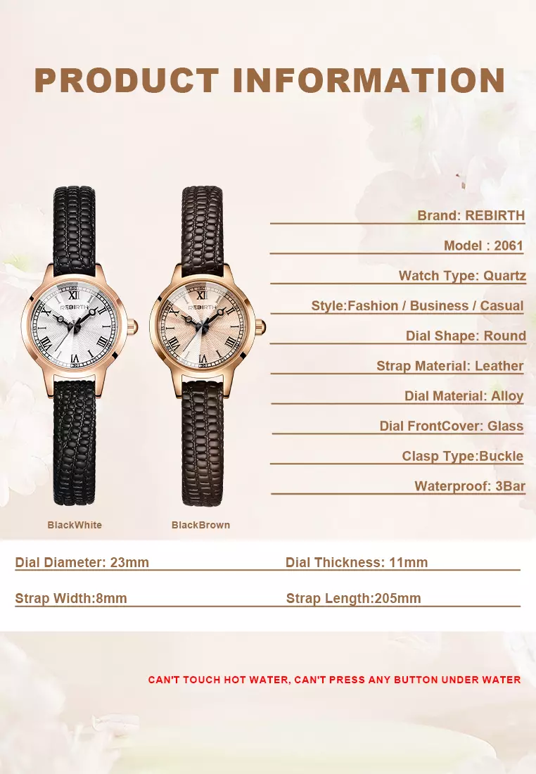 Jual Rebirth Watch Rebirth Jam Tangan Wanita Analog Versi Korea Vintage