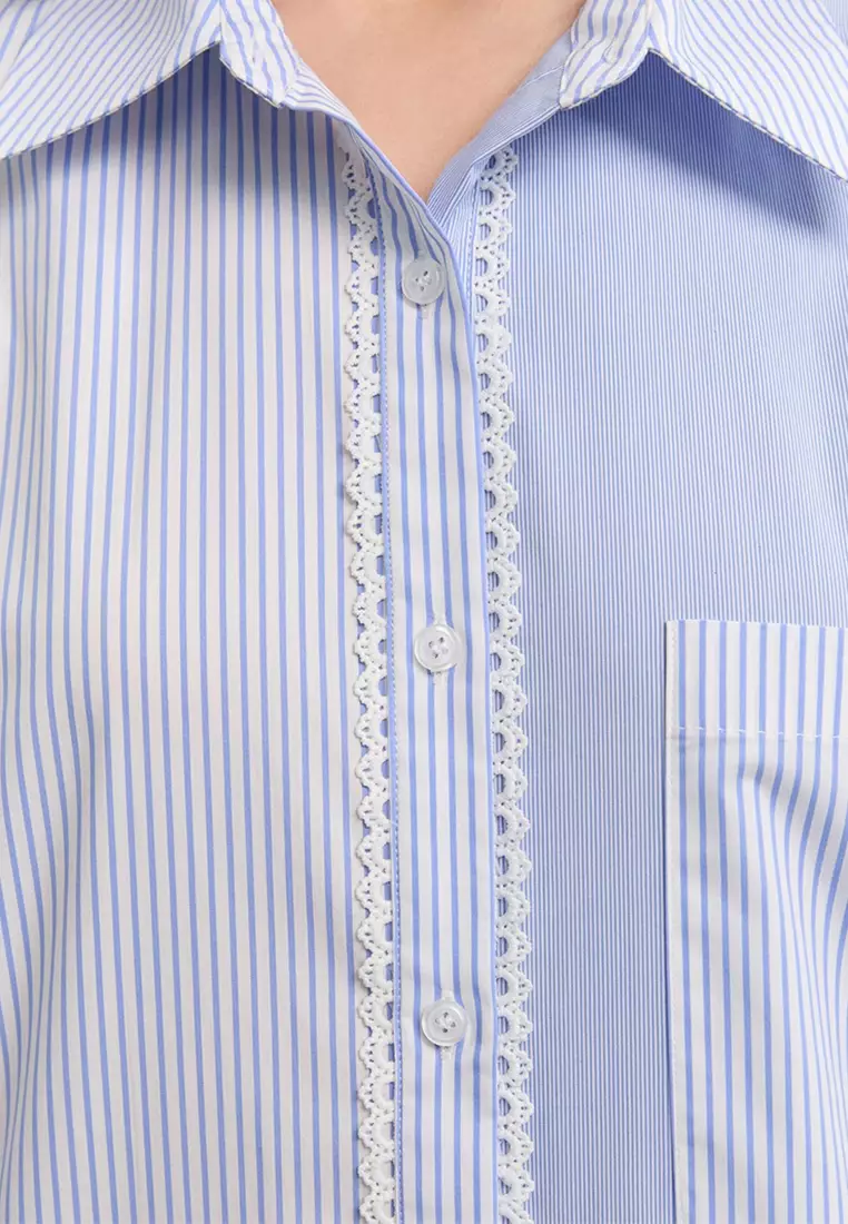 Asymmetric Button-Up Shirt