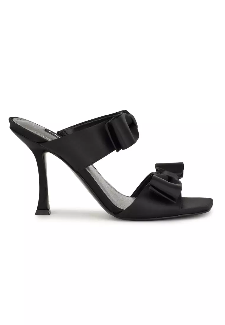 Buy Nine West Nine West Yoloh Square Toe Tapered Heel Dress Sandals ...