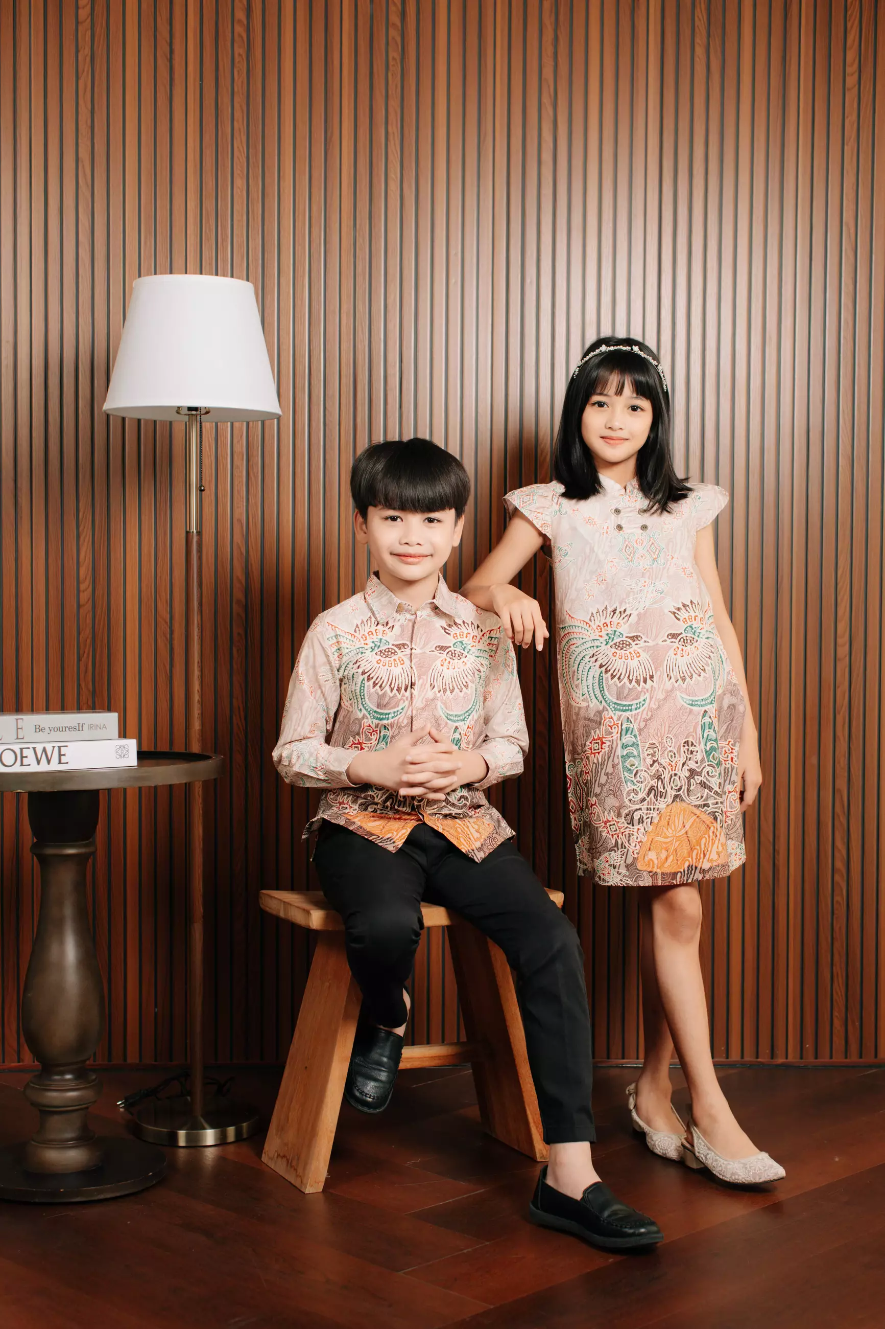 Ravela Pink Dress Batik Anak Wanita Lengan Pendek Katun