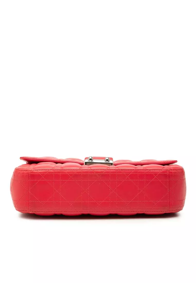 Pre-Loved Dior Medium Lambskin Cannage Miss Dior Flap