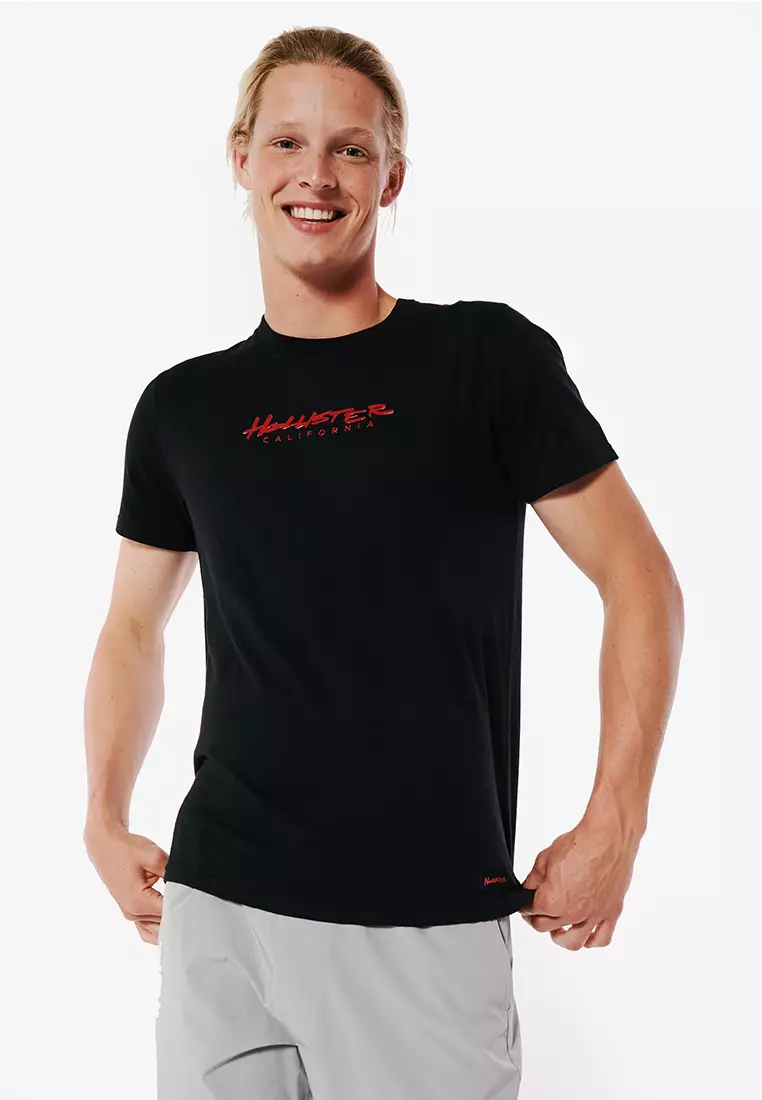 Buy Hollister Ombre Logo Graphic Tee Online ZALORA Malaysia