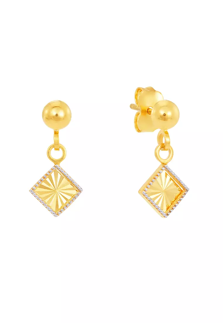 White gold earrings hot sale for girls