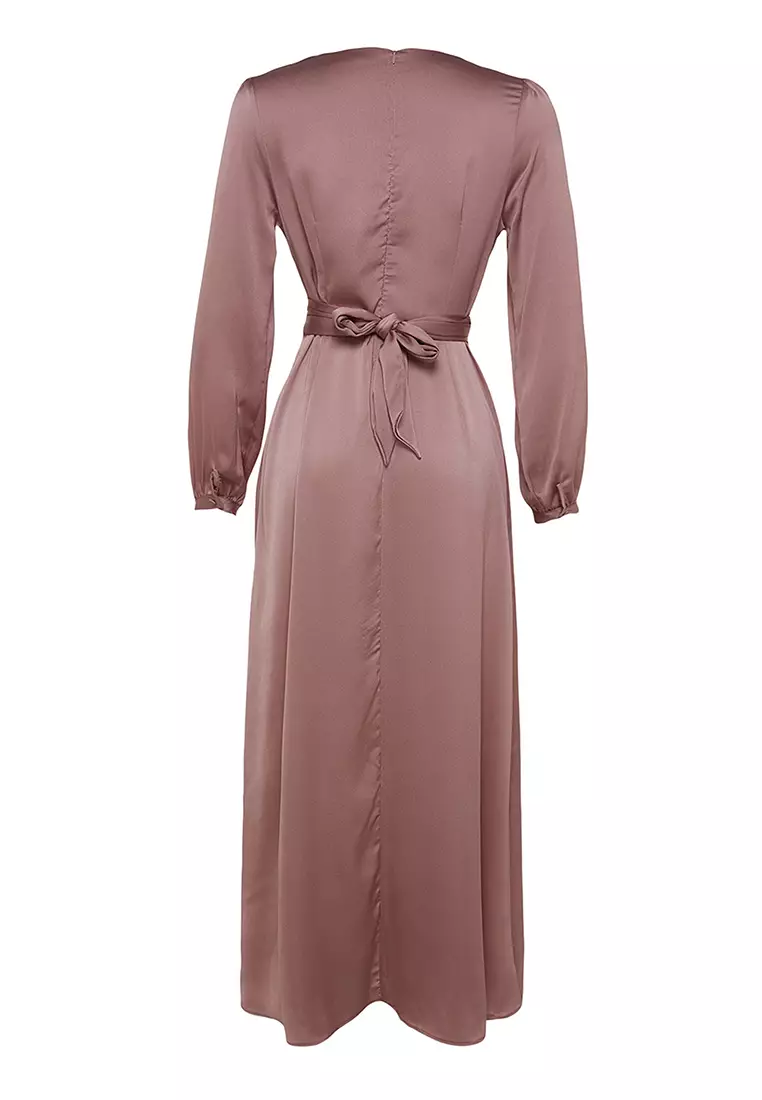 Modest Maxi Wrap Dress