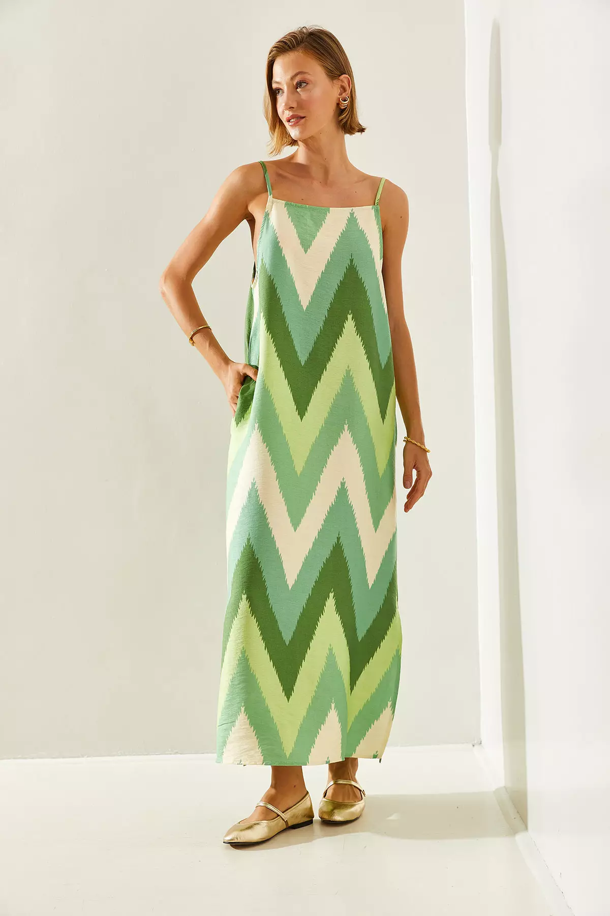 Patterned Maxi Dress