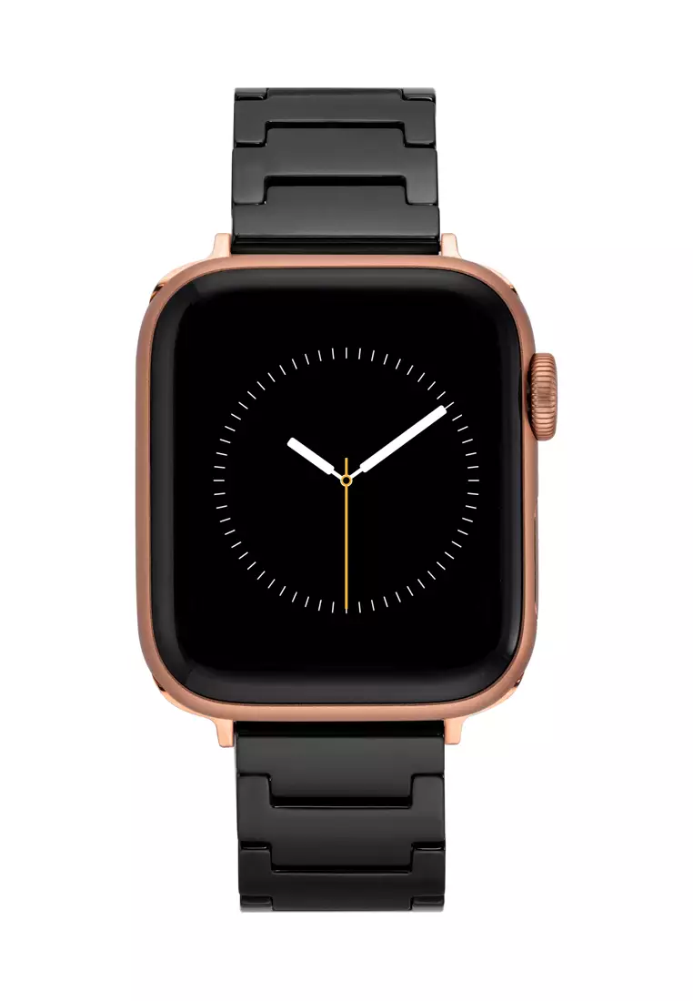 Anne Klein Wearable band for apple watch  AKW1010RGBK0000 black ceramic bracelet for 38/40/41MM apple watch