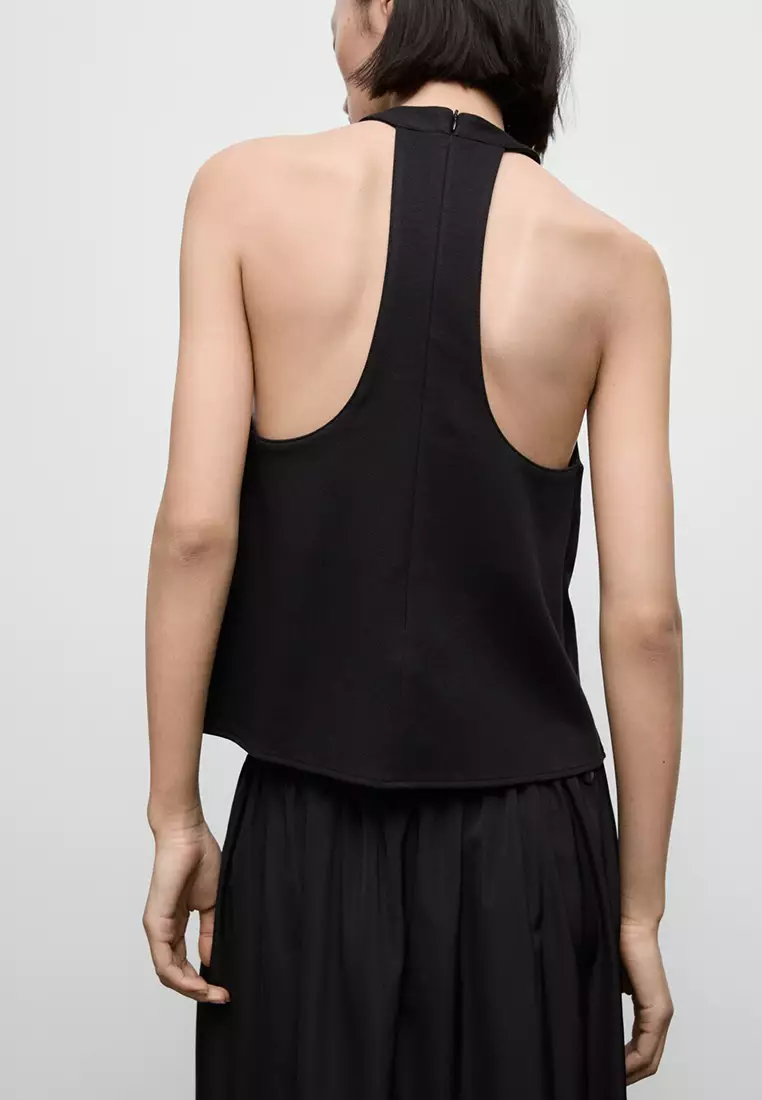 Halter Top With Low-Cut Back