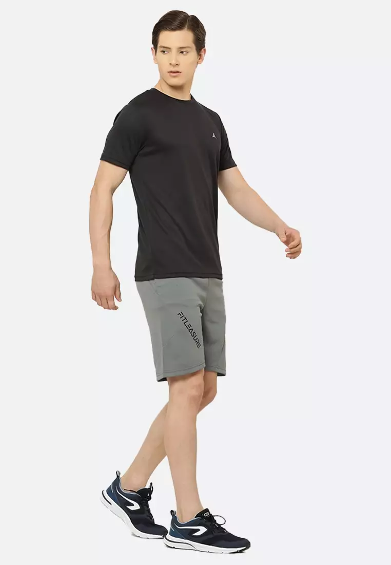 Black Essential Workout/Running Men's Sportswear Tee