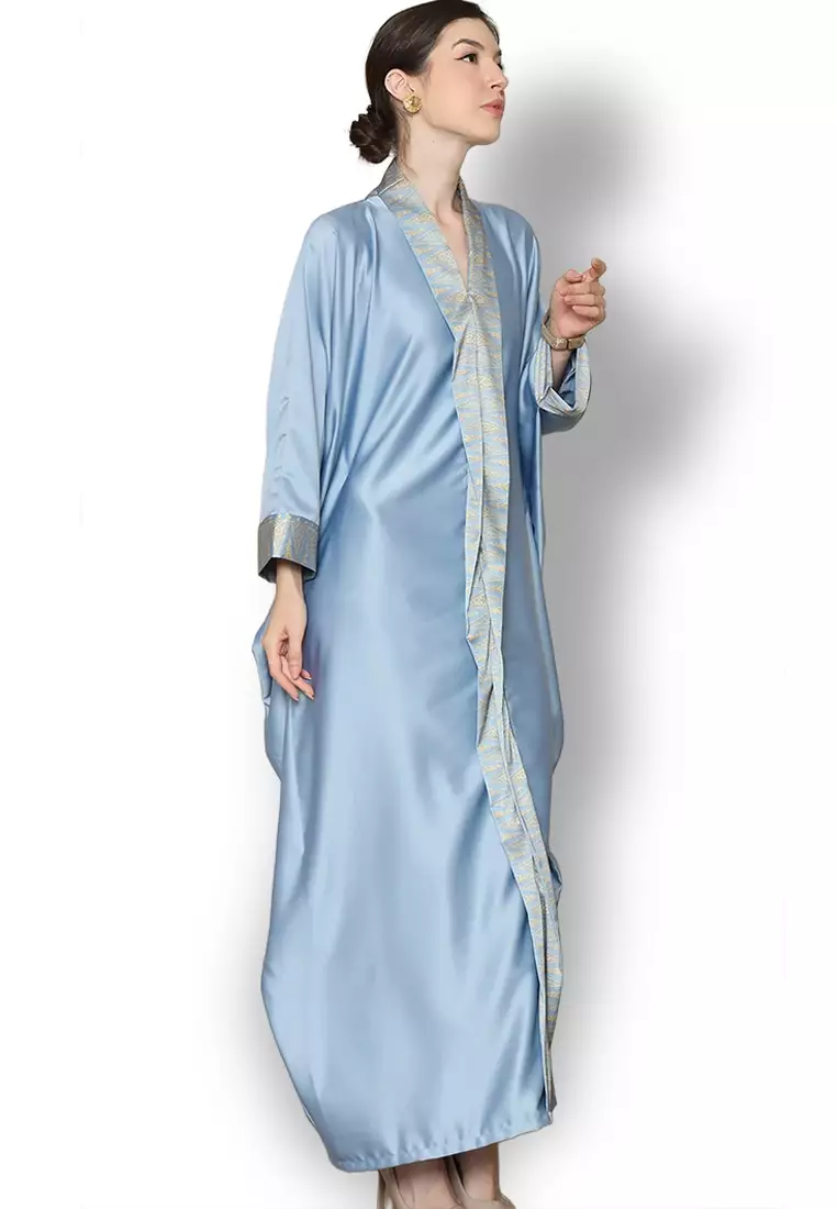 Kanzi Exclusive Long Sleeve Songket Kaftan