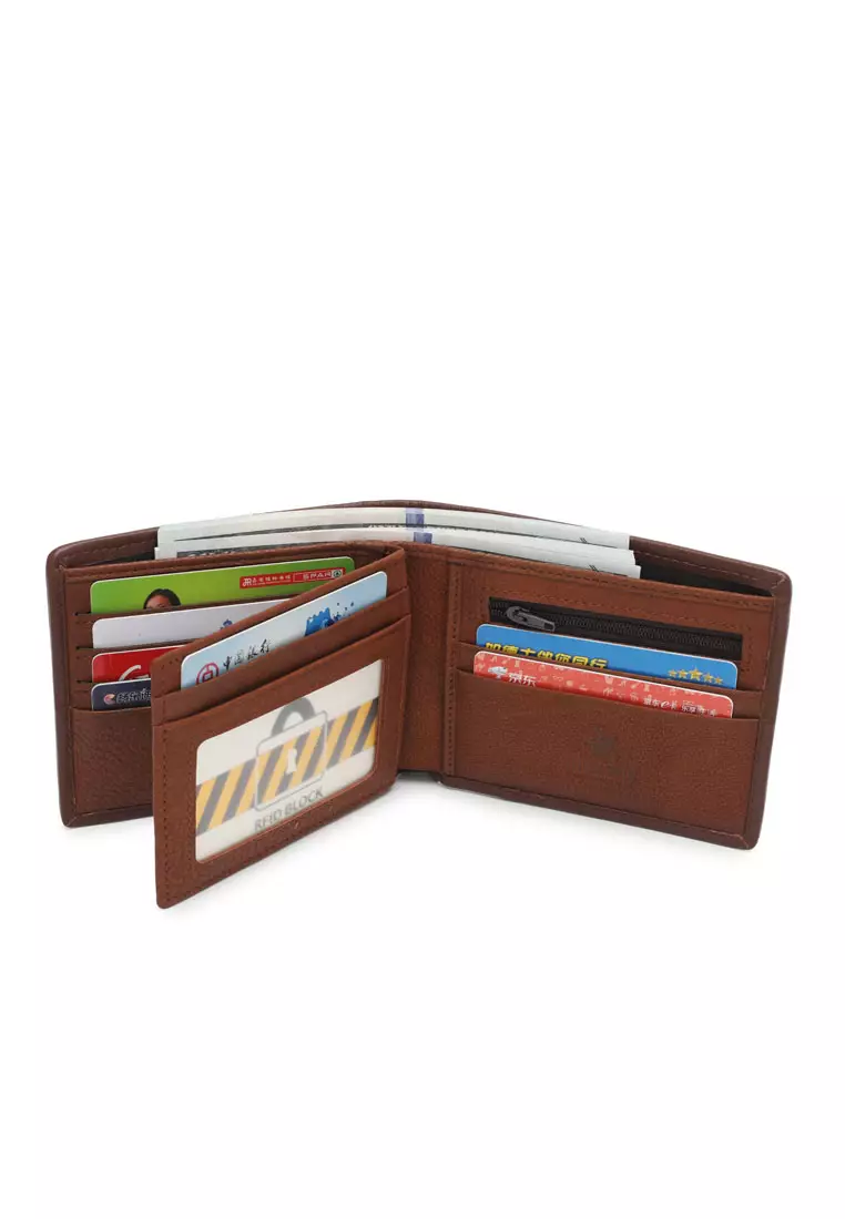 Buy Swiss Polo Genuine Leather RFID Short Wallet Brown 2024 Online