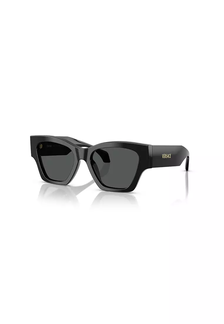 Women's Dark Black Square Sunglasses Women's Oversized - Main Image