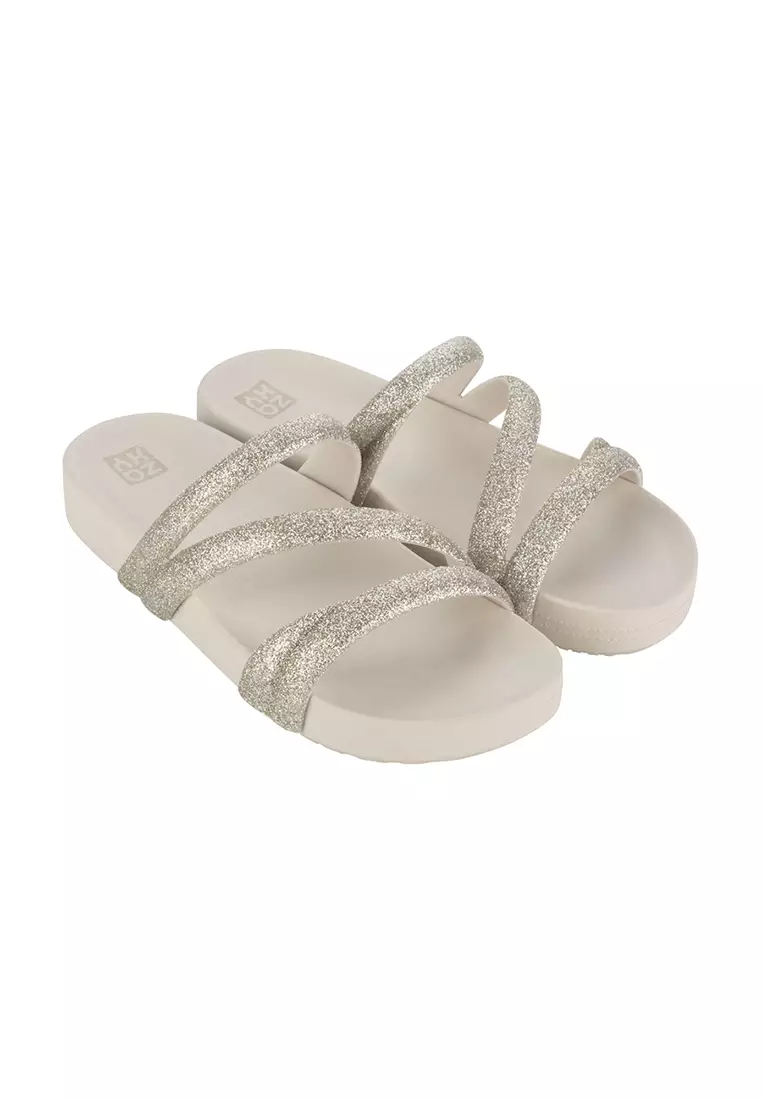 Discount on Zaxy  shoes - SKU: Zaxy Glitter Tam Off White