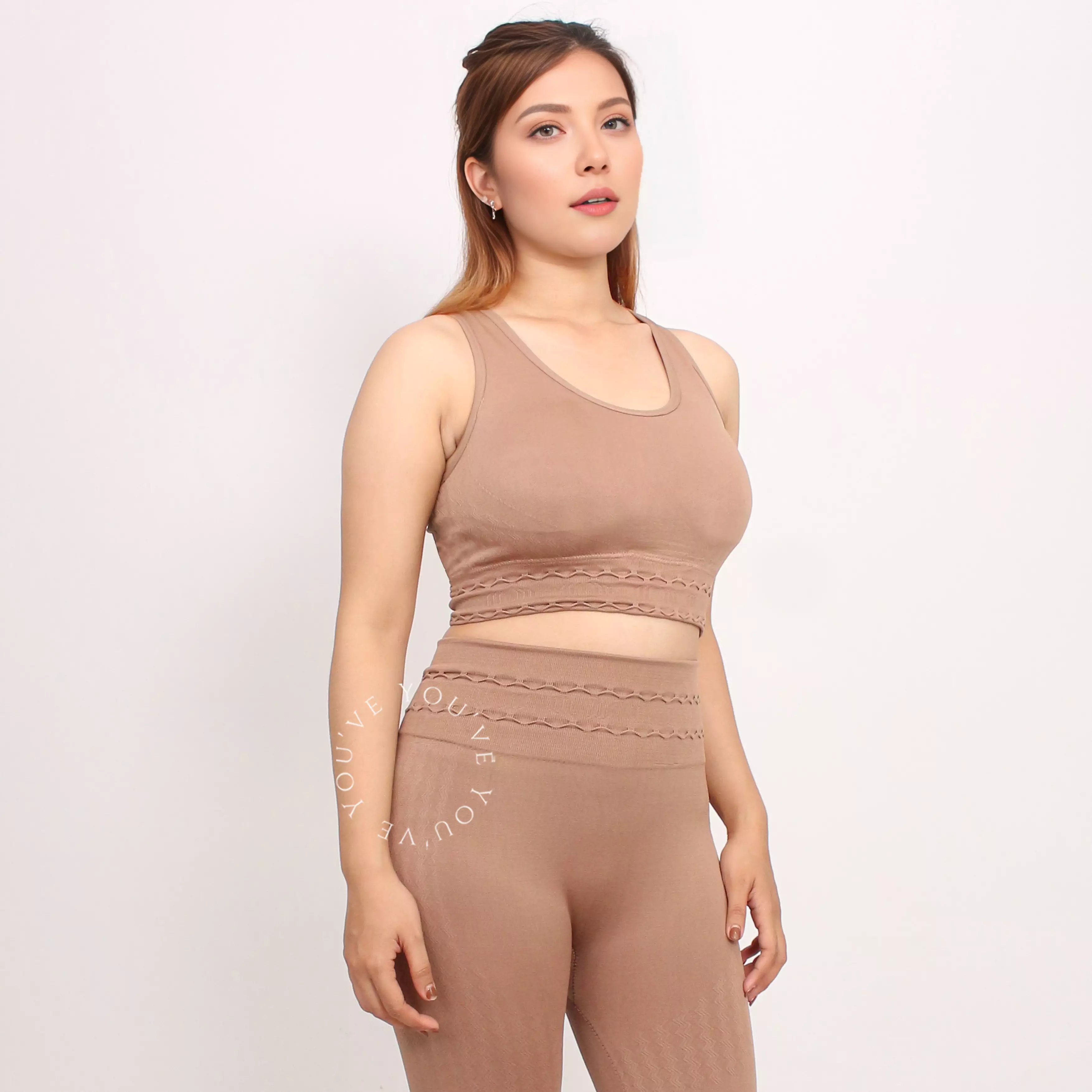 YouHave ( You’ve ) Setelan Set Pakaian Olahraga Baju Olahraga Atasan dan Bawahan Sport Bra dan Celana Senam Aerobik Zumba Yoga Gym Fitness Sportwear Set Wanita Perempuan Y00003
