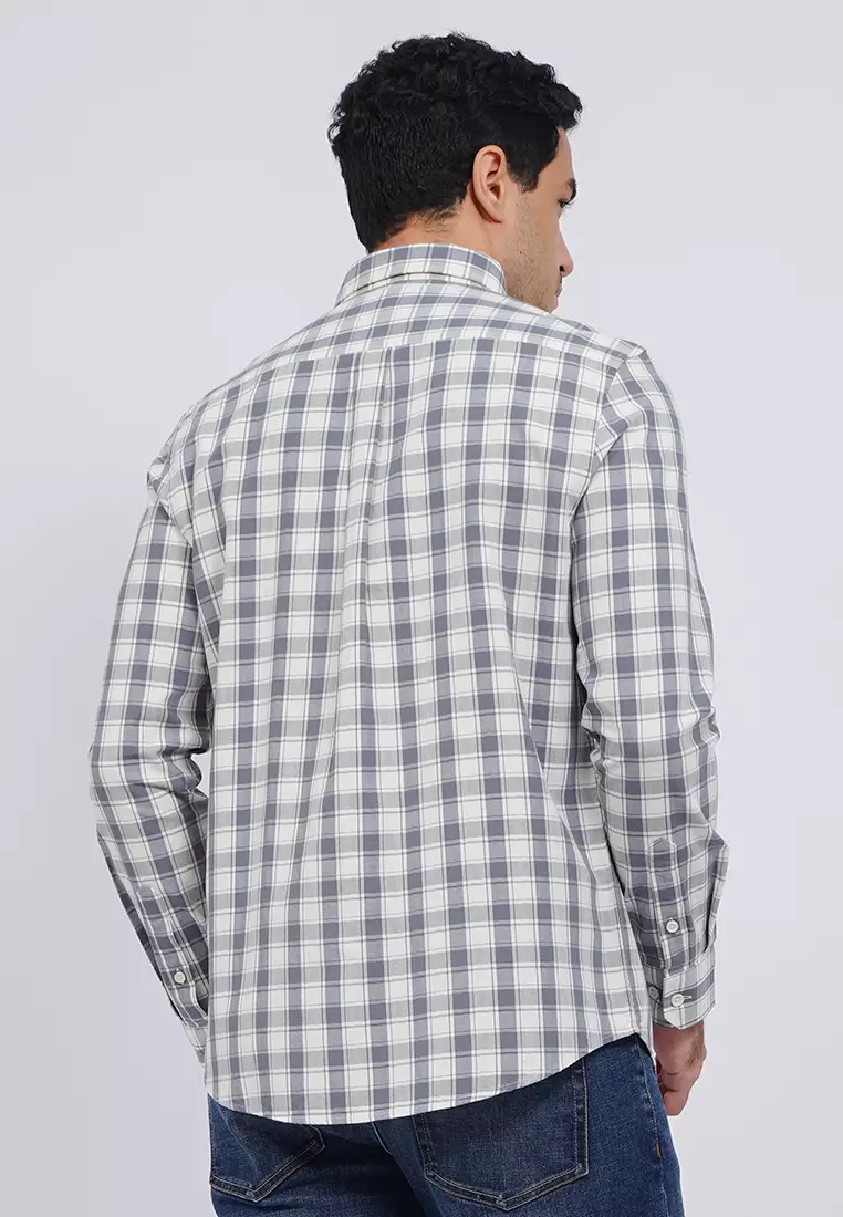 Regular Fit Long Sleeve Checks Shirt