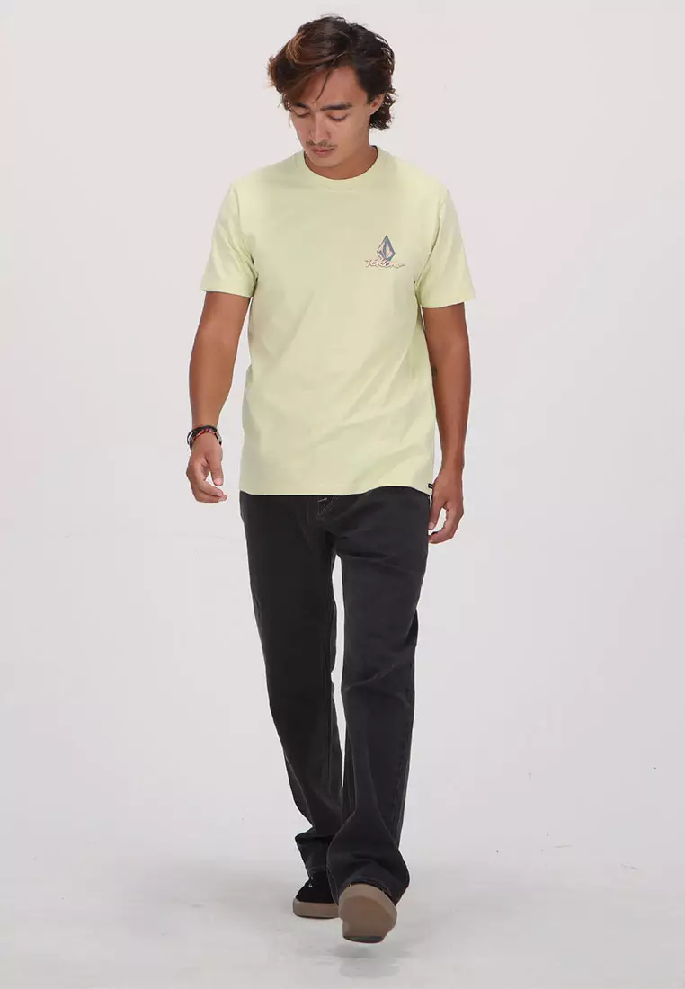 MBT FROTHY POSTCARD SHORT SLEEVE TEE MUTED LIME