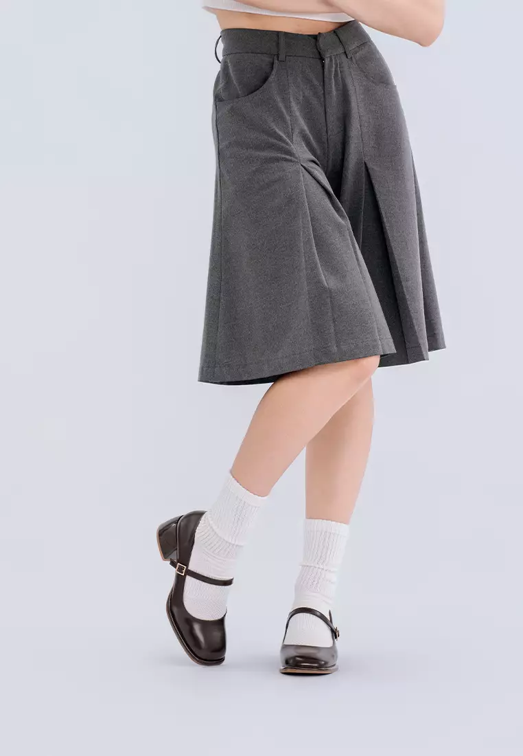 STEP-WIDE SQUARE TOE CHUNKY HEEL PUMP