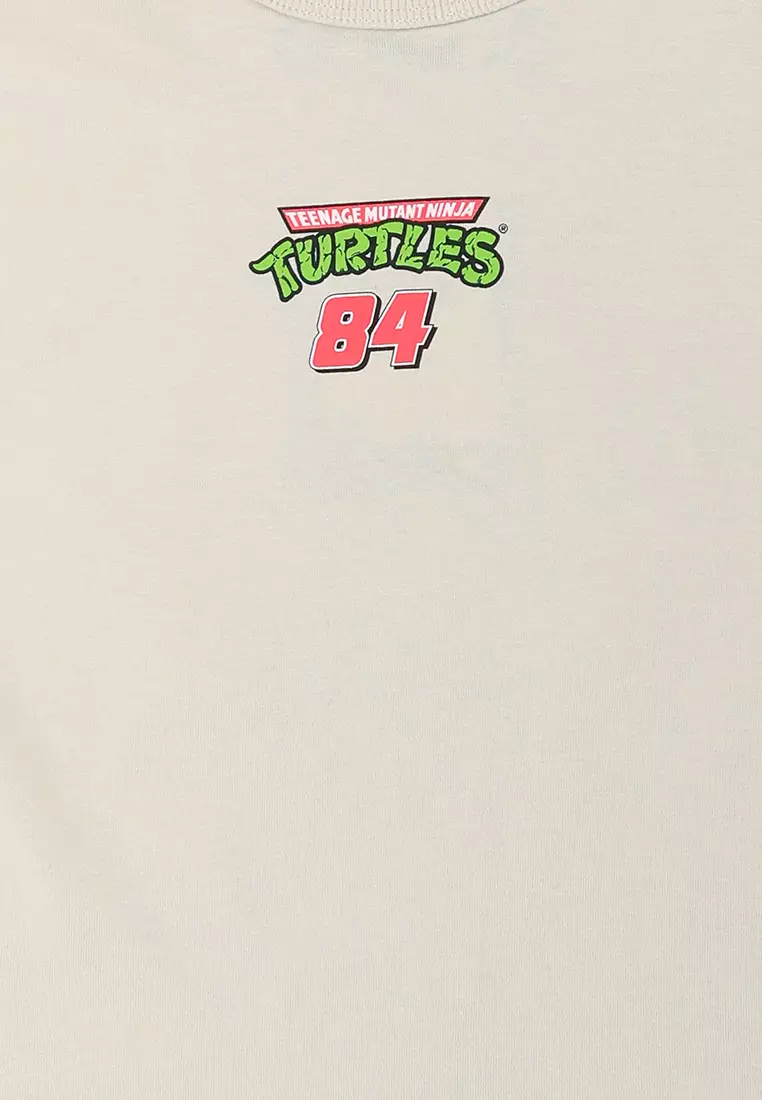 License Drop Shoulder Short Sleeves Tee