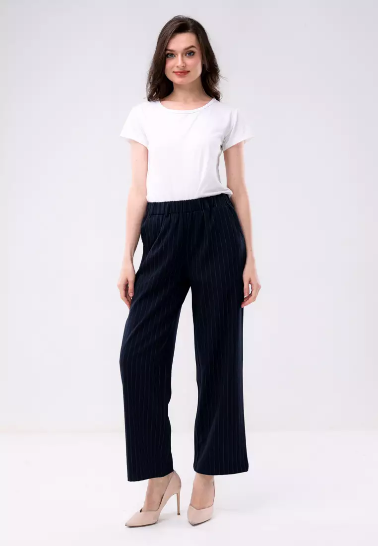 Colored Wide Leg Pants Ladies