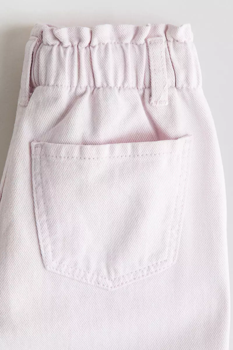 Wide Leg paper bag jeans