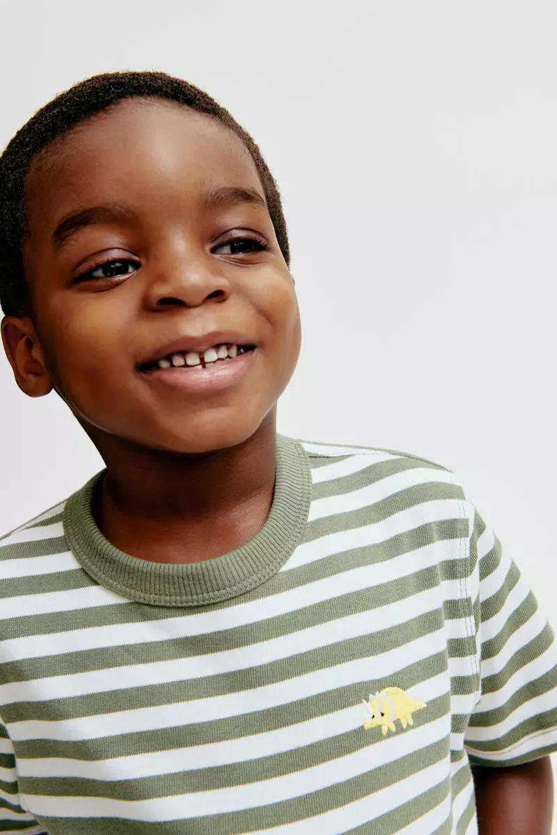 Embroidery-detail T-shirt