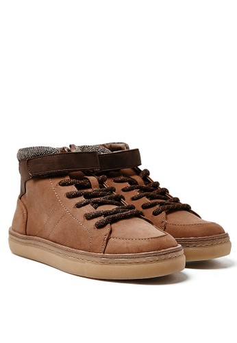 Jual Marks Spencer Kids Riptape High Top Shoes Original Zalora Indonesia
