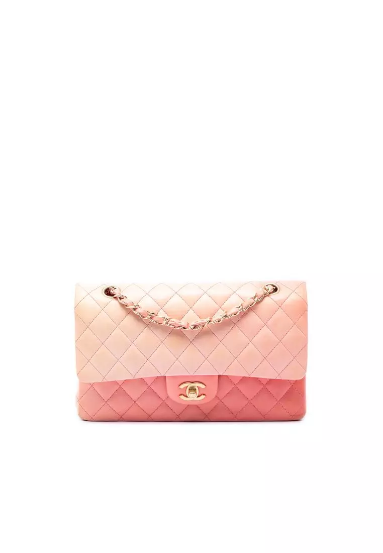 Pre-Loved Chanel Medium Classic Ombre Lambskin Double Flap
