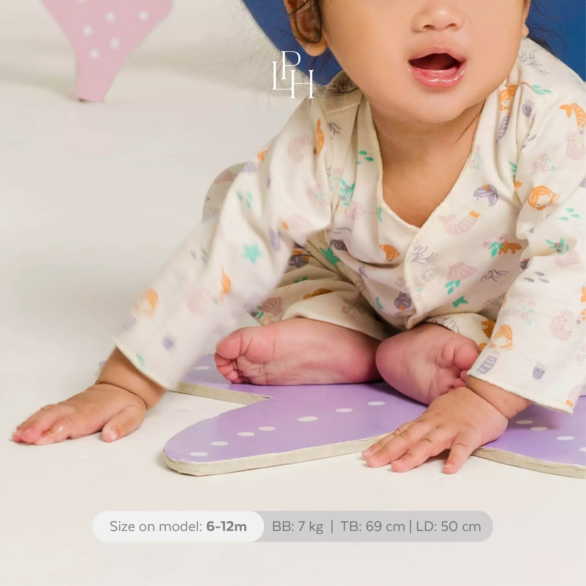 Little Palmerhaus - Little Wear Long Set 39.0 (Setelan Bayi Lengan Panjang) Whale