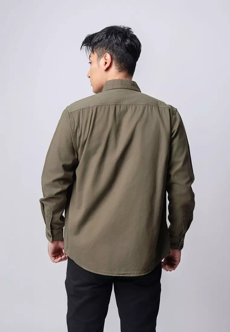 Jacket Shacket Workwear Shirt Dark Green