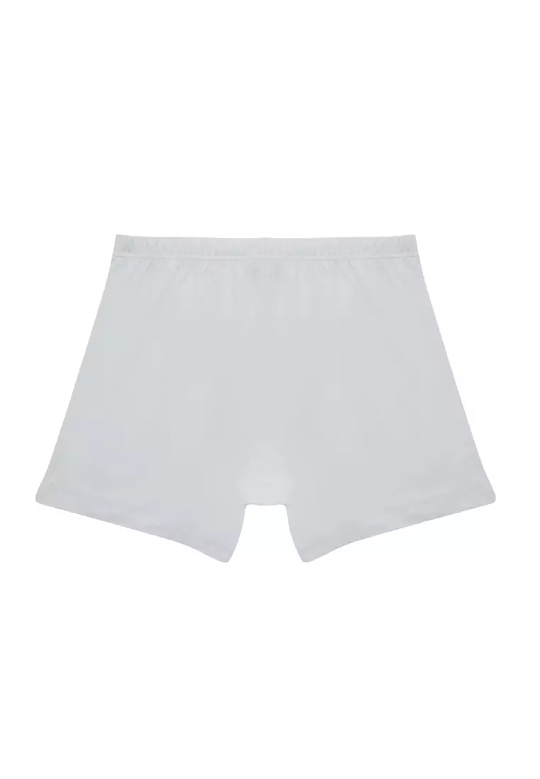 Pack of 2 White Boxer, Regular, Underwear for Men