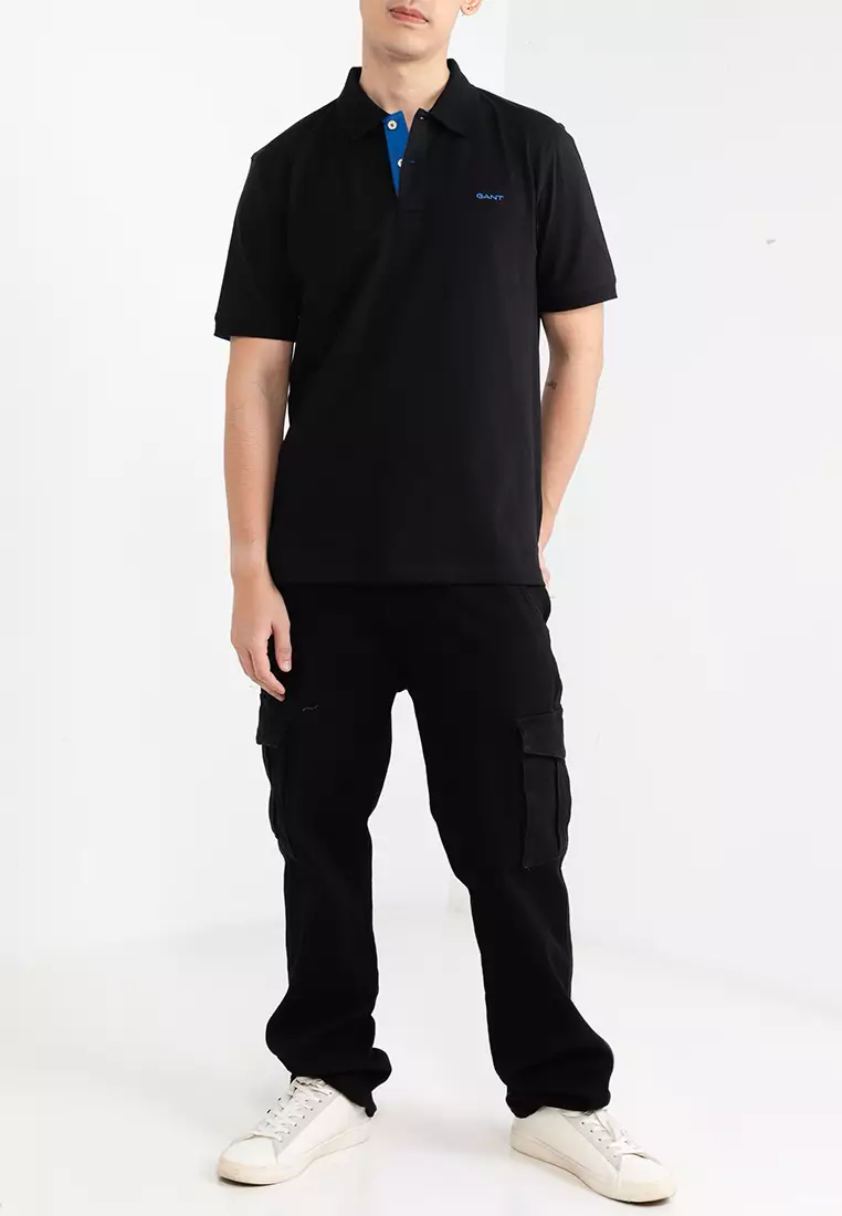 Contrast Pique Polo Shirt