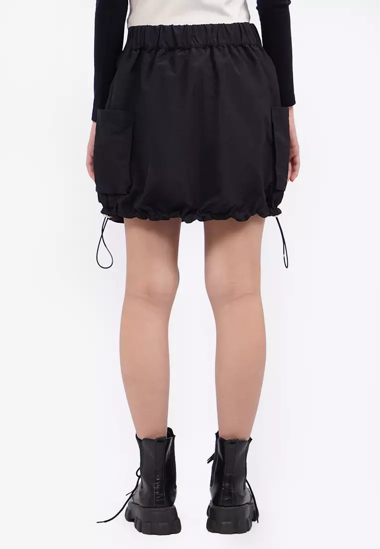 Balloon Mini Skirt with Side Pocket